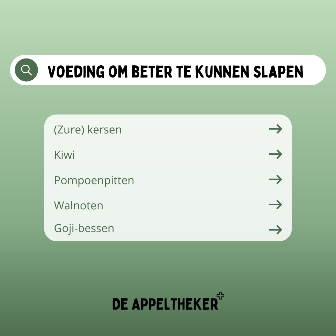 voeding nachtrust appeltheker