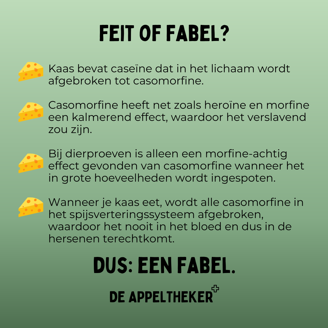 is kaas net zo verslavend als drugs appeltheker