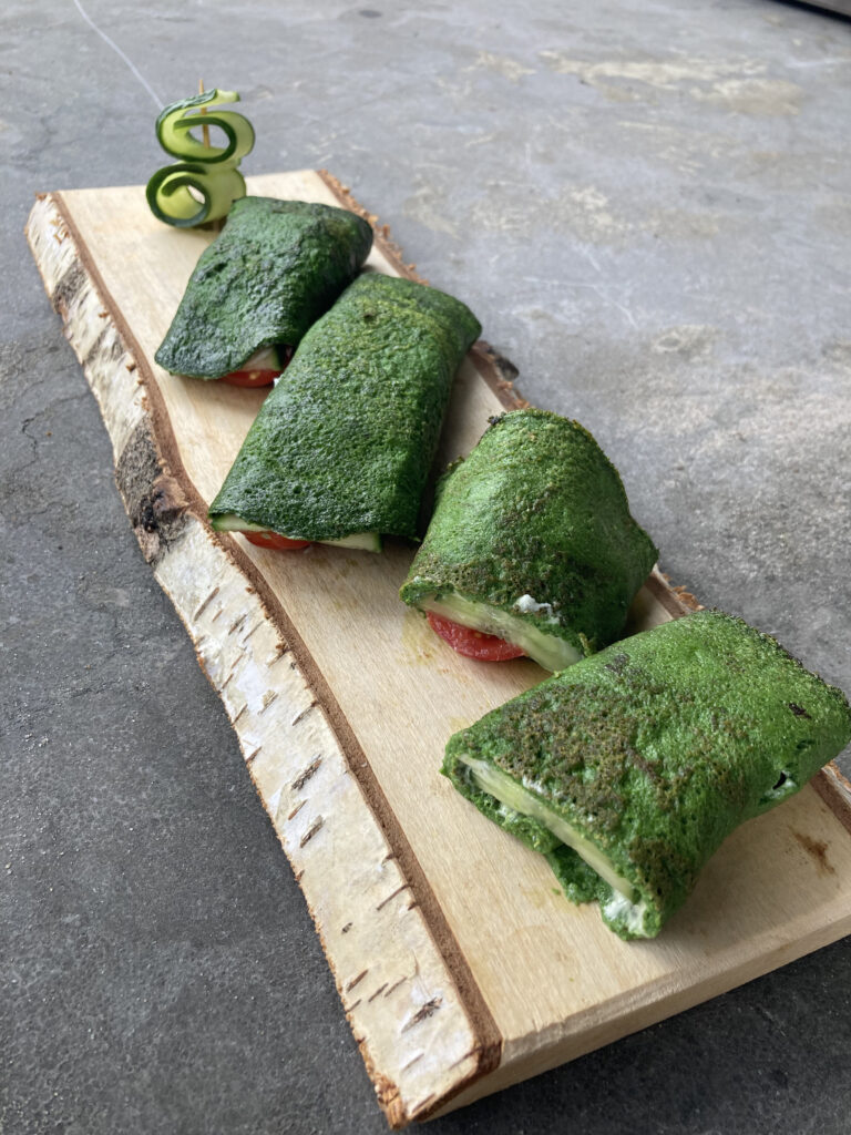 healthy spinazie wraps appeltheker