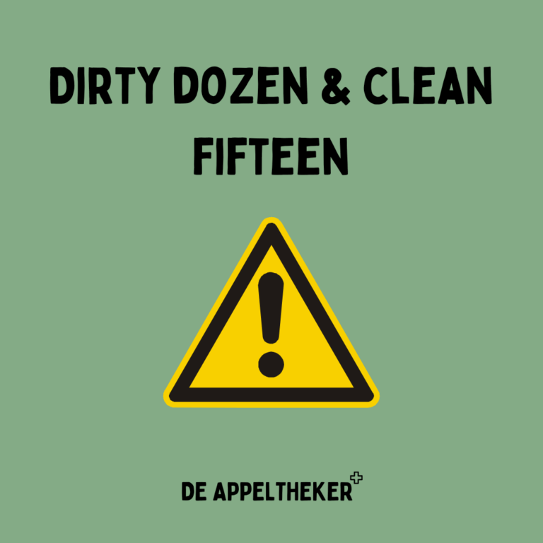 dirty dozen clean fifteen appeltheker