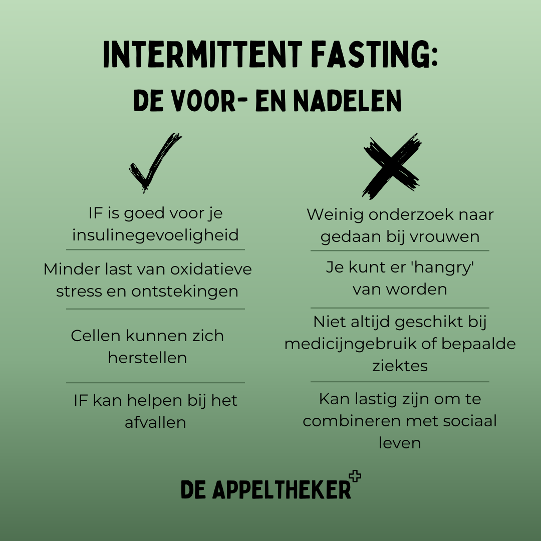 voordelen nadelen intermittent fasting appeltheker
