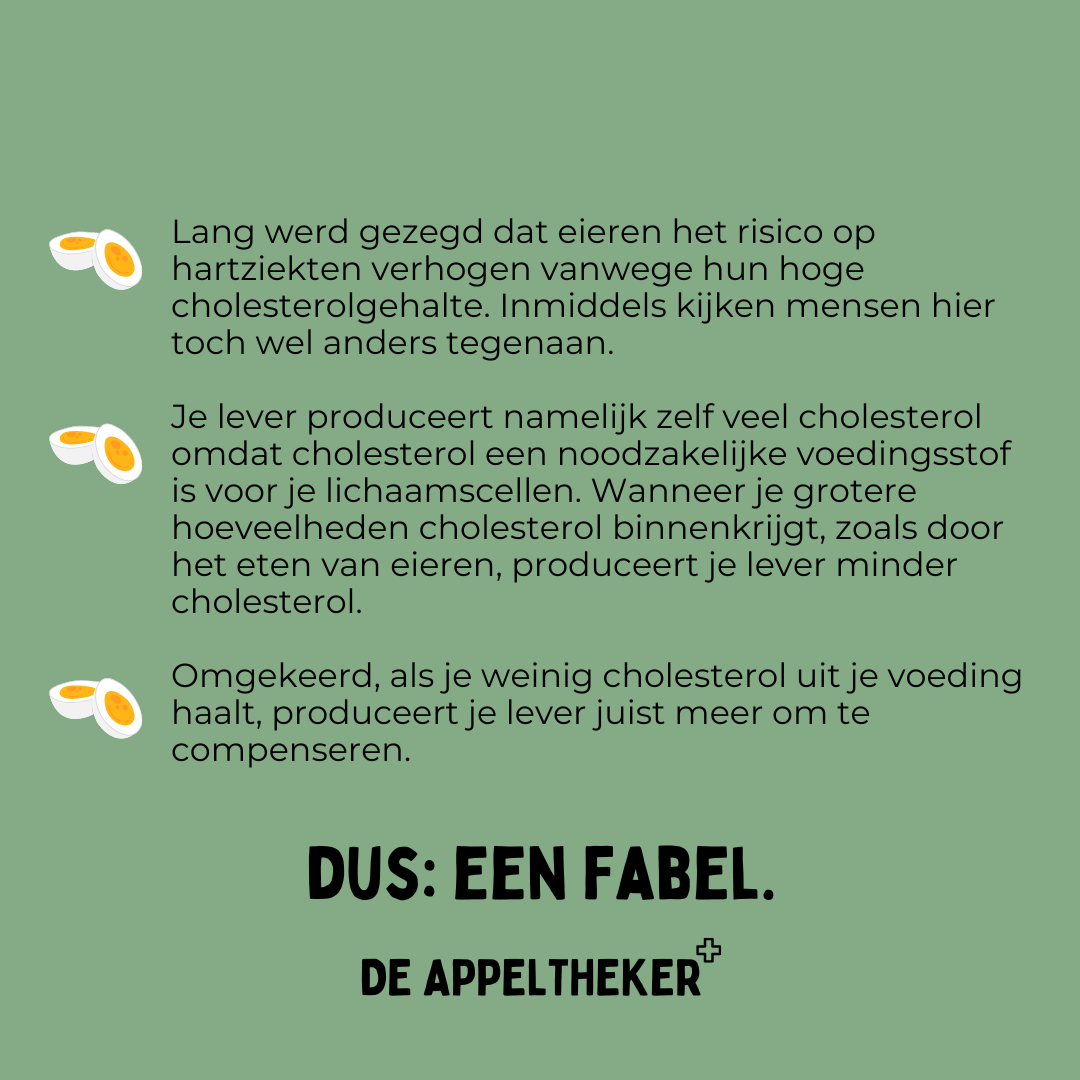 eieren hart cholesterol appeltheker
