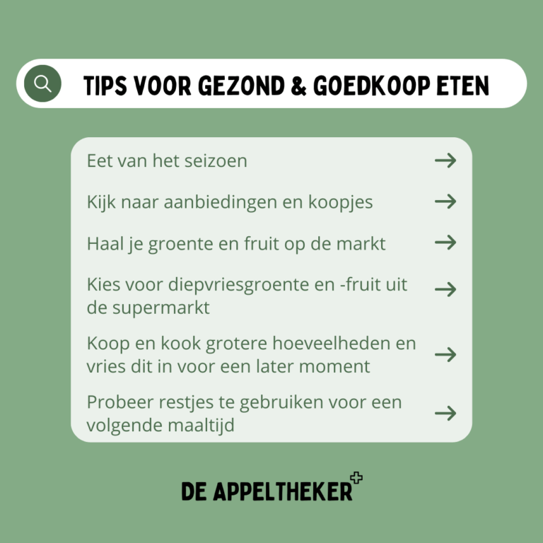 Post tips gezond goedkoop appeltheker