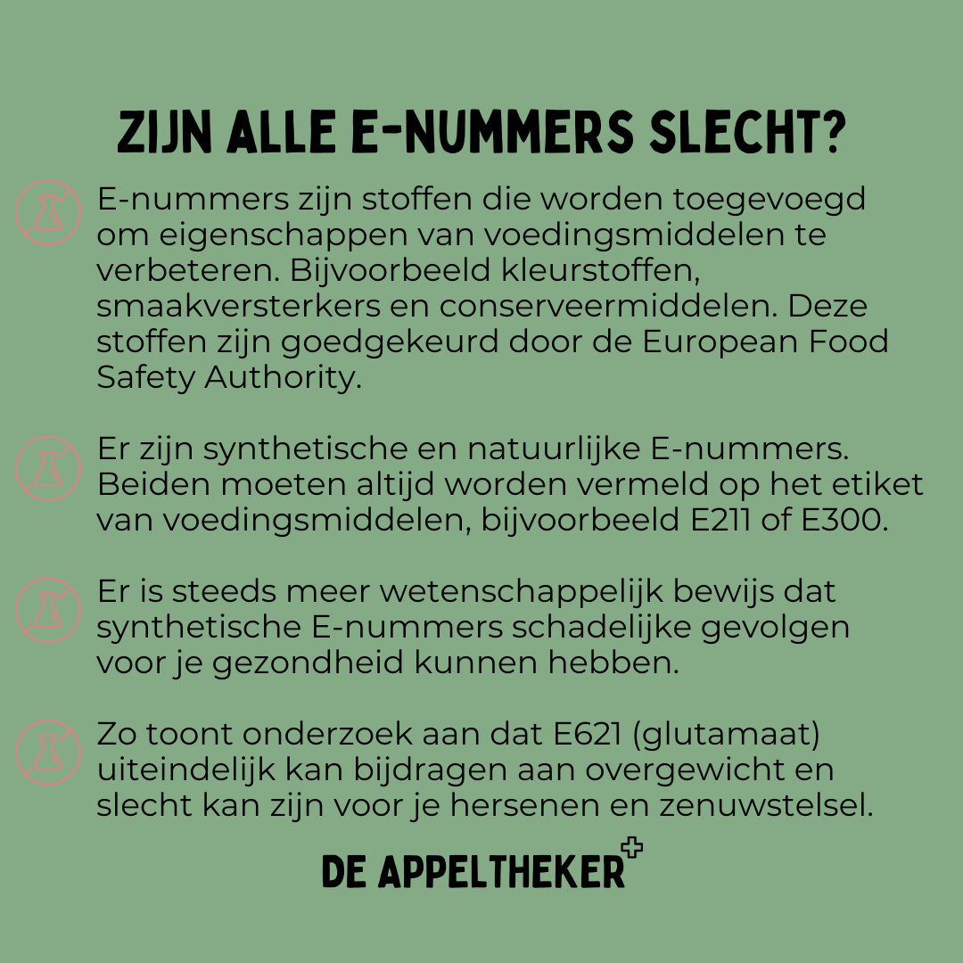 e-nummers appeltheker