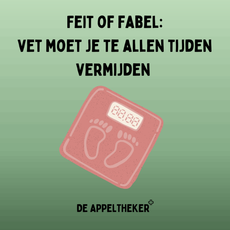vetten voor je gezondheid appeltheker
