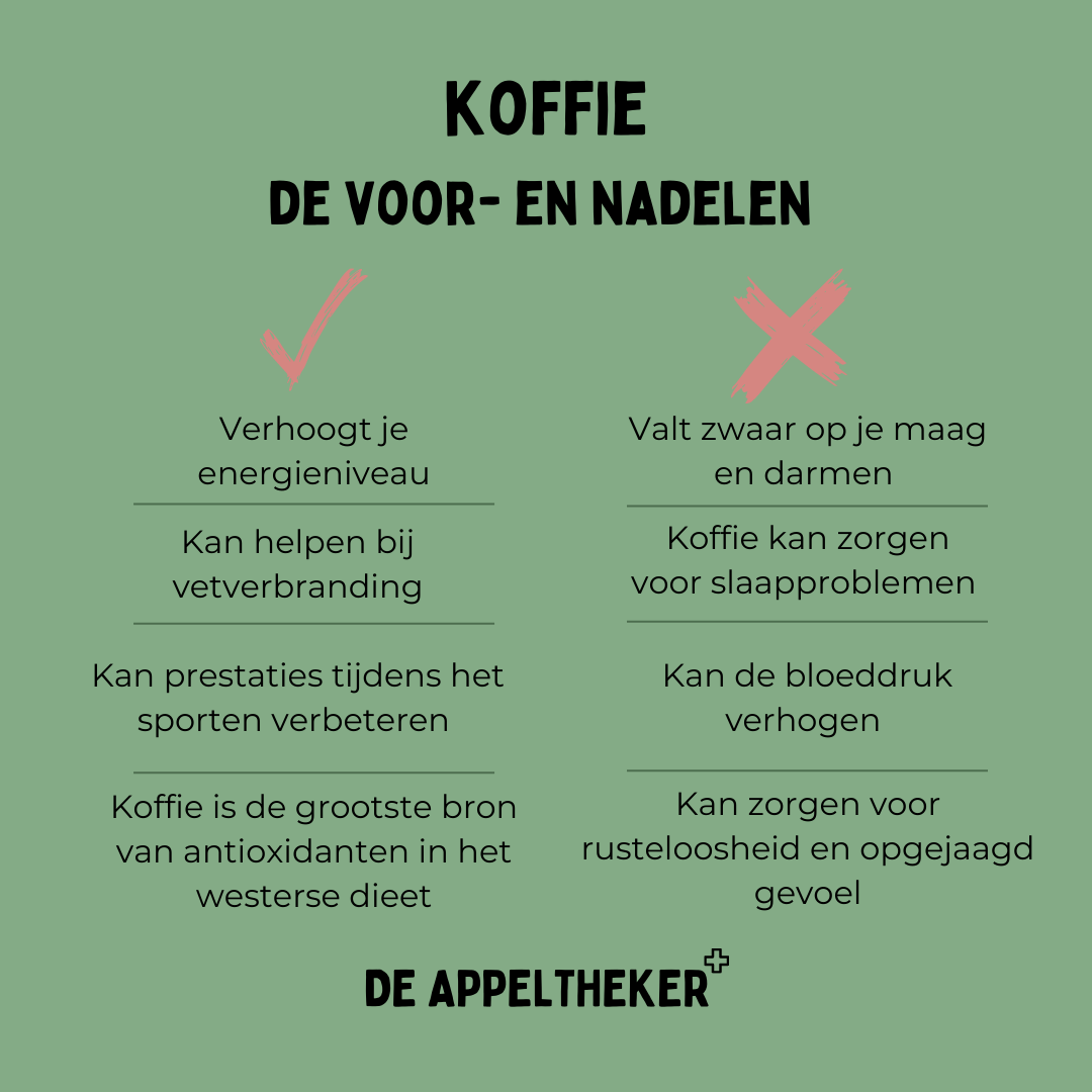 voordele nadelen koffie appeltheker