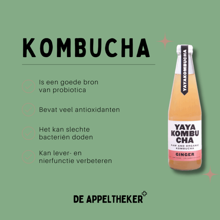 voordelen kombucha appeltheker