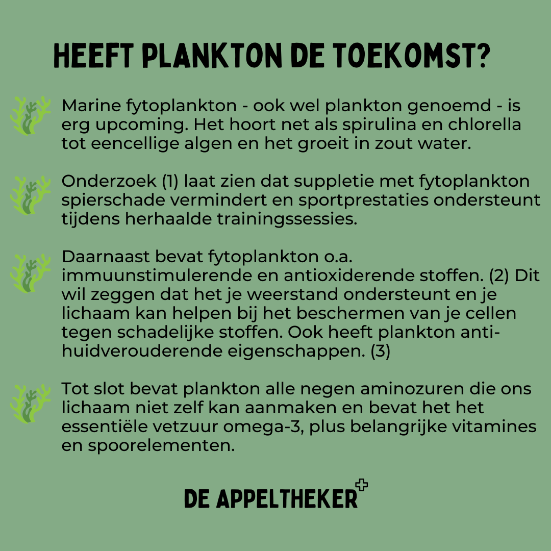 Heeft plankton de toekomst appeltheker