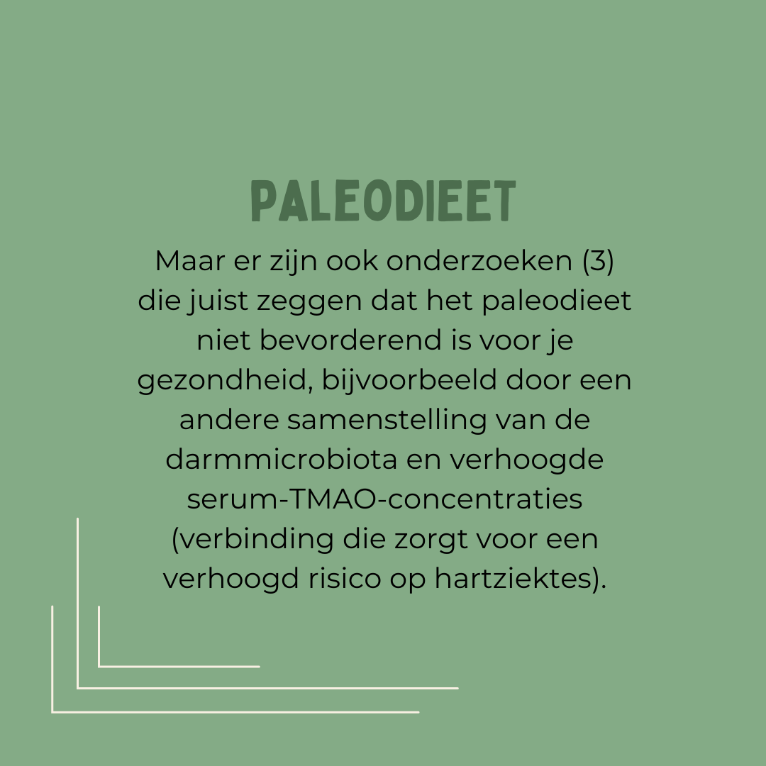 paleo dieet aangepast